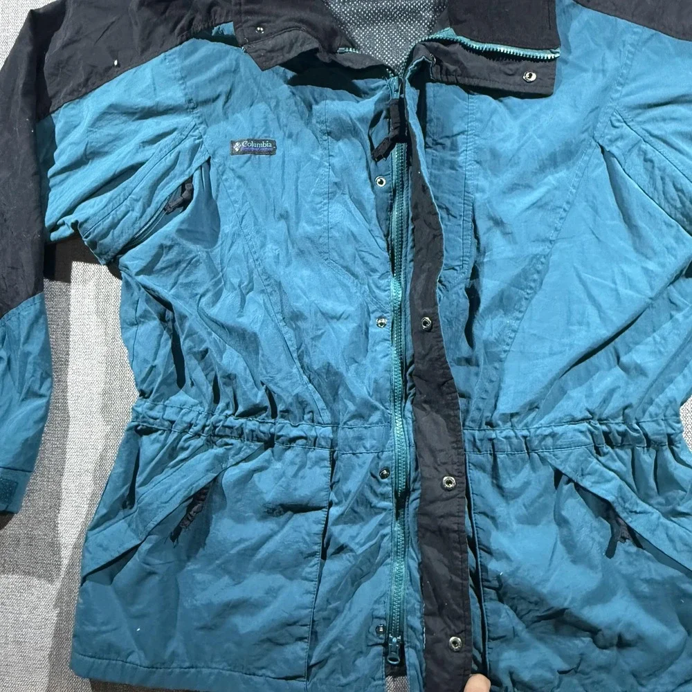 Vintage Columbia Double Whammy Jacket Mens Large Blue Nylon 3-in-1 Ski 90s